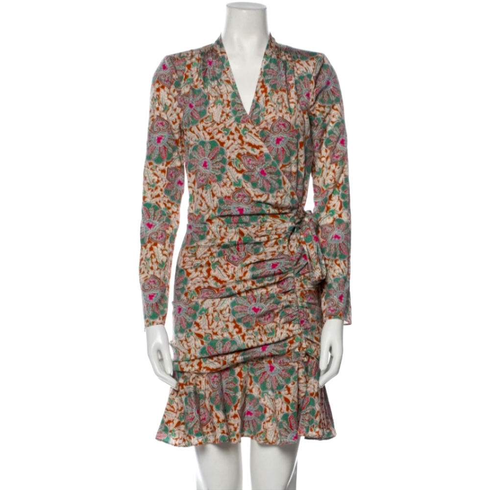 Veronica Beard silk Mini Wrap size 0 Dress